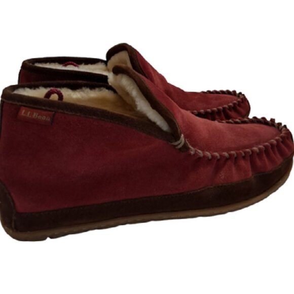 L.L. BEAN Wicked Good Slipper Boot Moc Bramble Berry Purple Sz 10 Women's - Picture 4 of 8